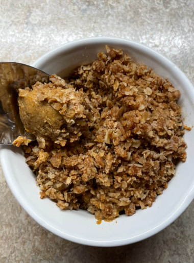 pumpkin spice crumble